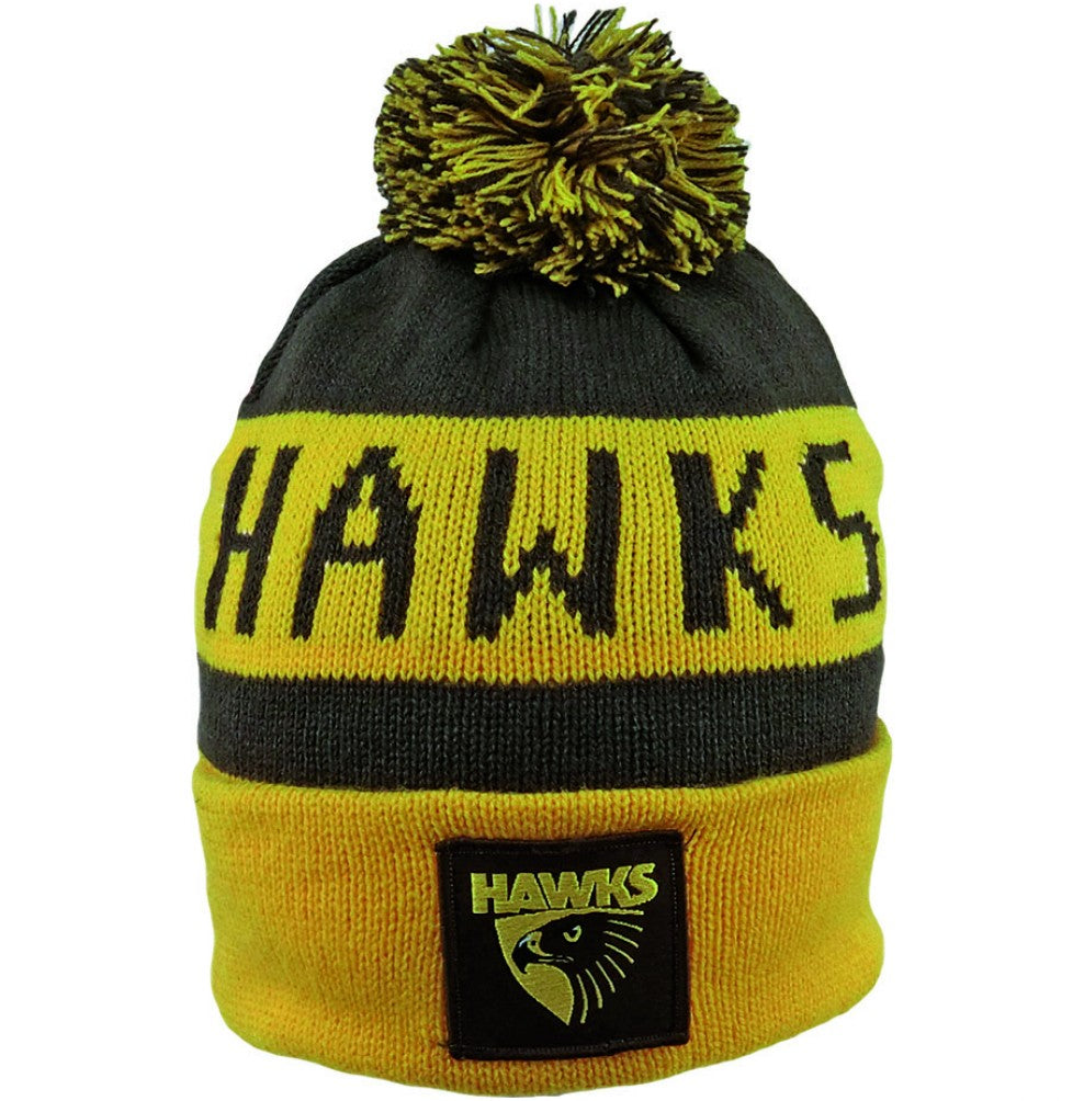 AFL BAR BEANIE HAWTHORN