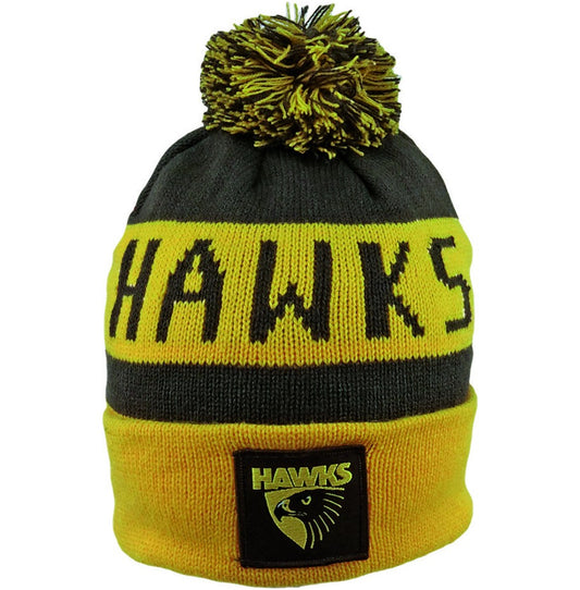 AFL BAR BEANIE HAWTHORN