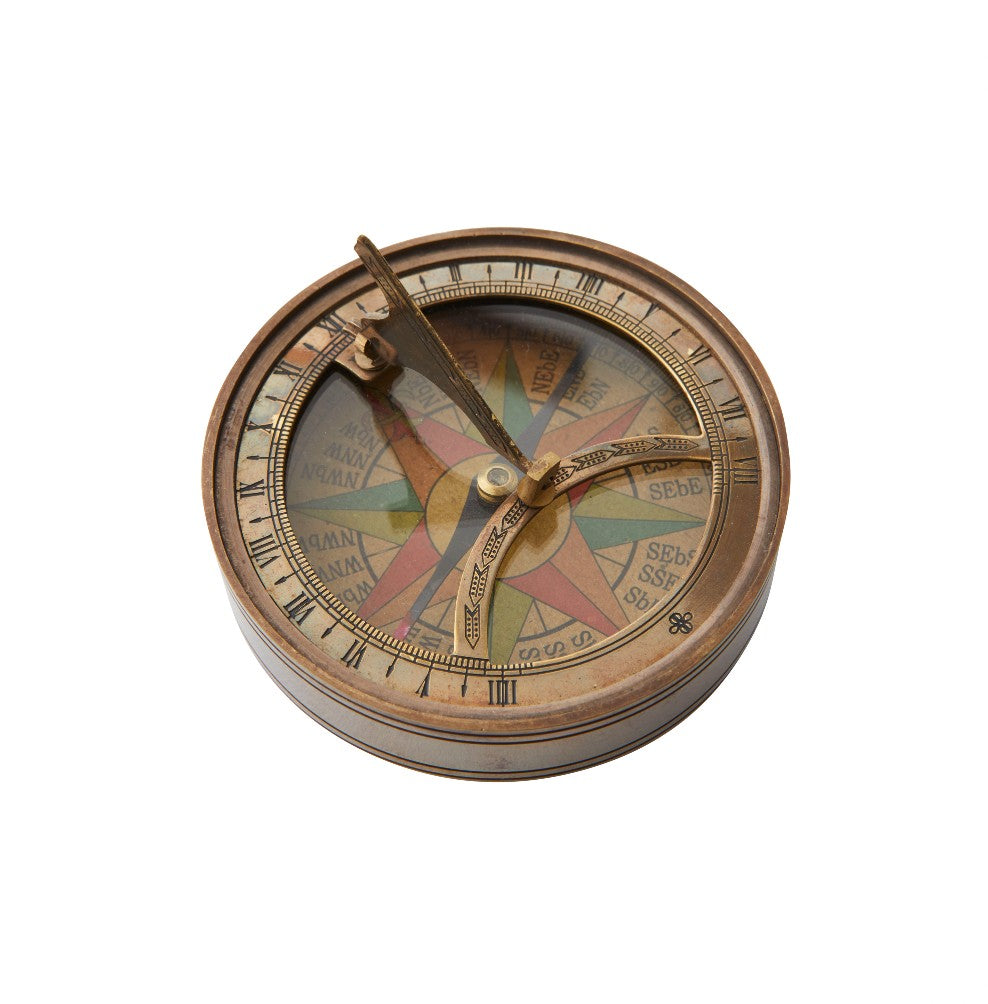BRONZE SUNDIAL COMPASS
