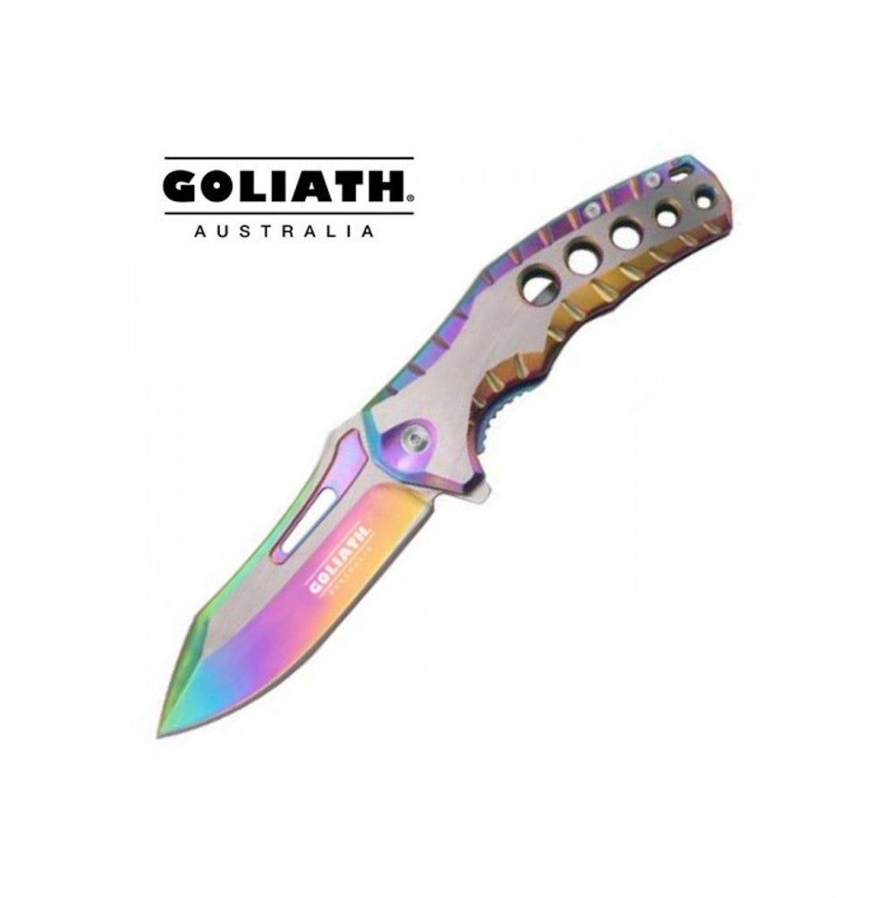 GOLIATH RAINBOW FOLDING KNIFE