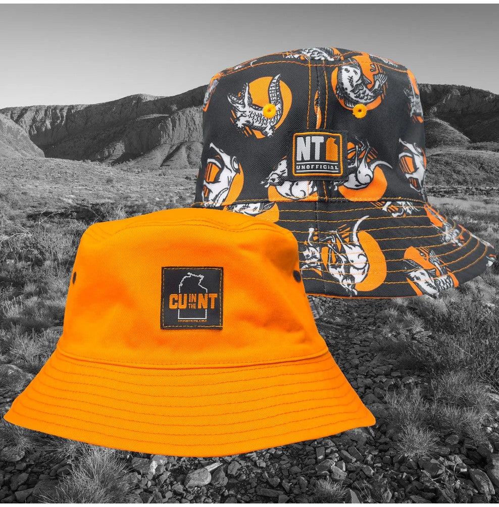 CUintheNT REVERSABLE BUCKET HAT CRITTERS