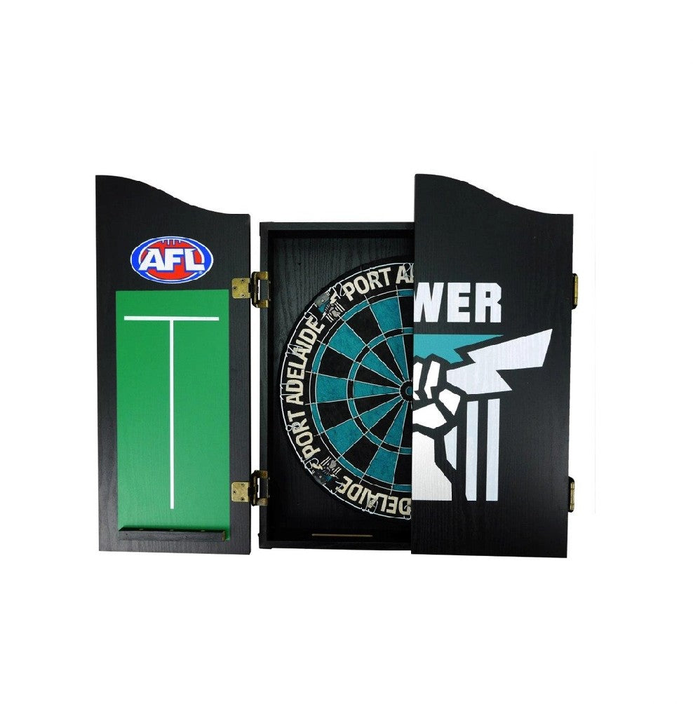 AFL PORT ADELAIDE DARTBOARD PACKAGE
