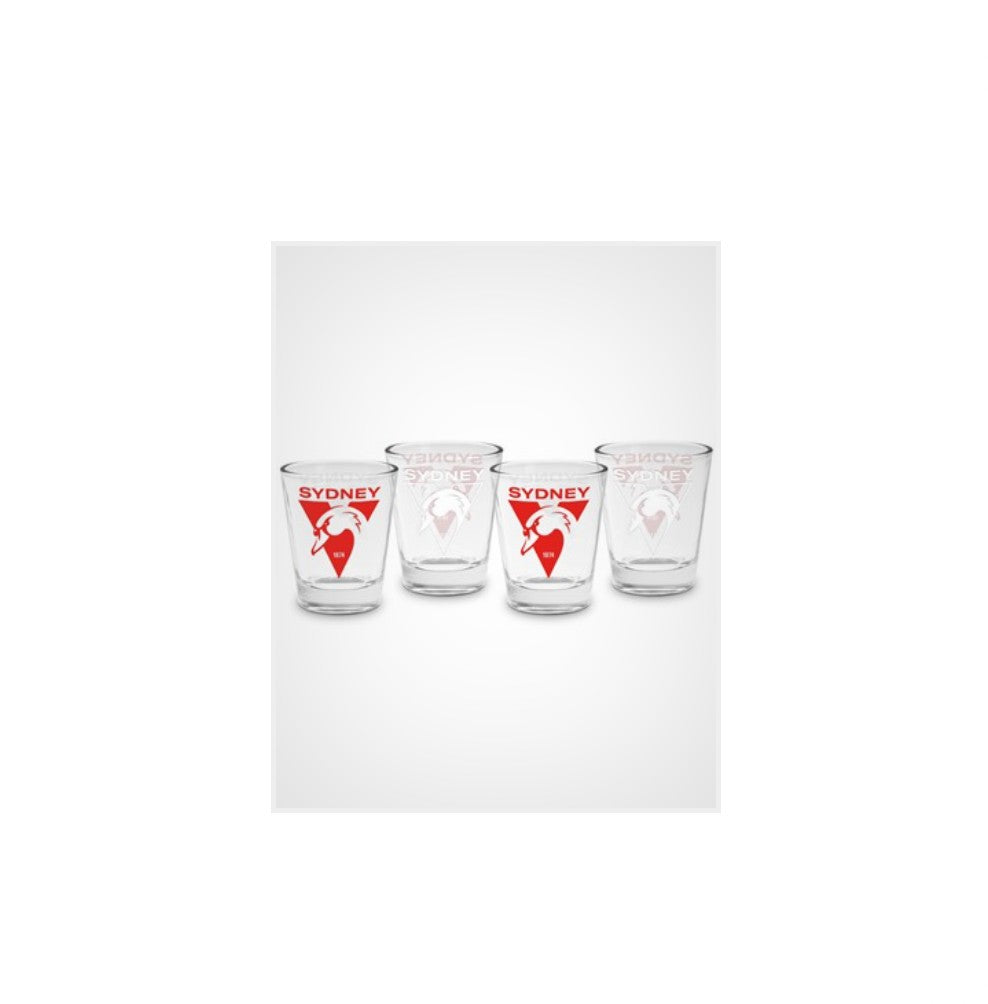 AFL SHOT GLASSES SYDNEY SWANS