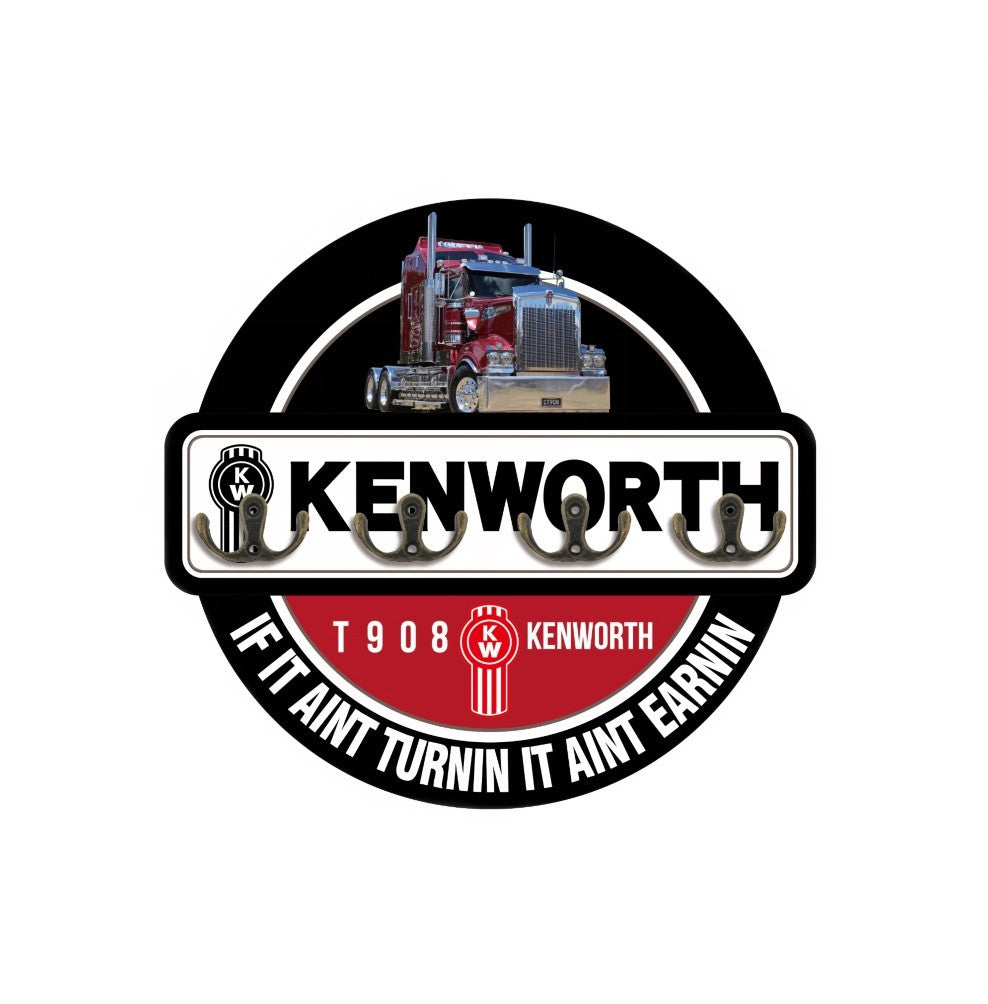 METAL TIN KEY RACK KENWORTH