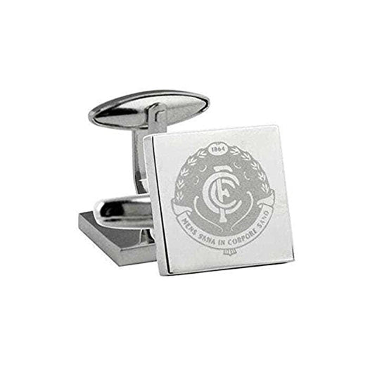 AFL SILVER CUFFLINKS CARLTON