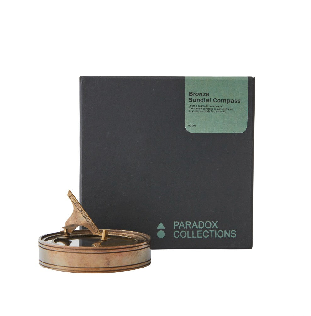BRONZE SUNDIAL COMPASS