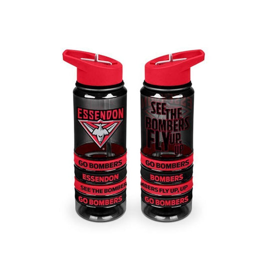 ESSENDON TRITAN WATER BOTTLE WITH BANDS