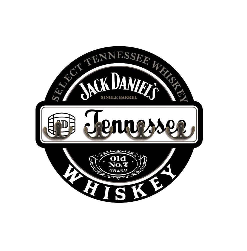 METAL TIN KEY RACK JACK DANIELS