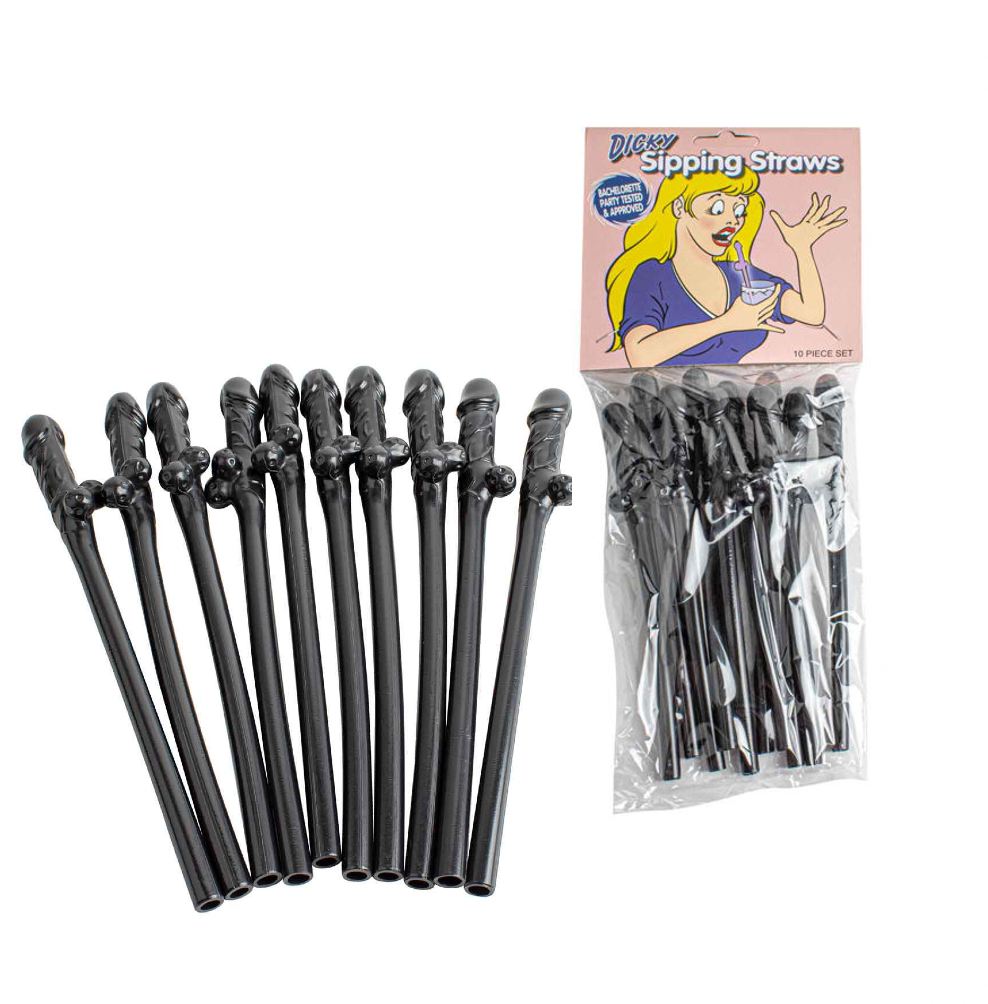 BLACK DICKY STRAWS