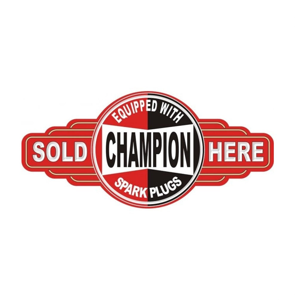 CHAMPION SERVO METAL SIGN