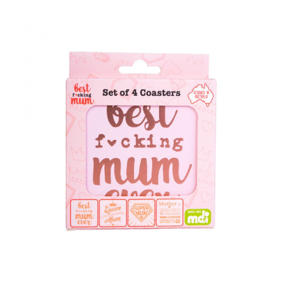 BEST FUCKING MUM COASTERS