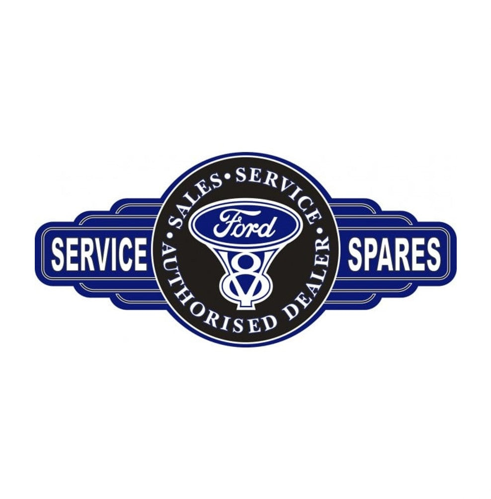 FORD V8 SERVO METAL SIGN