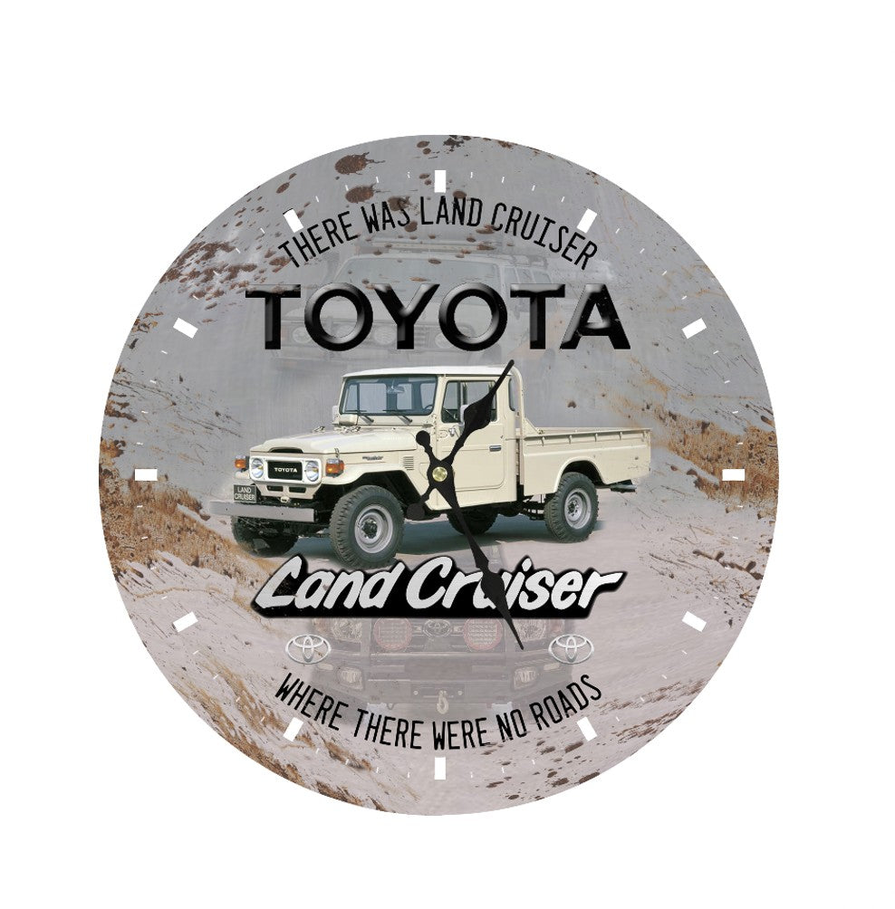 LANDCRUISER ROUND METAL CLOCK