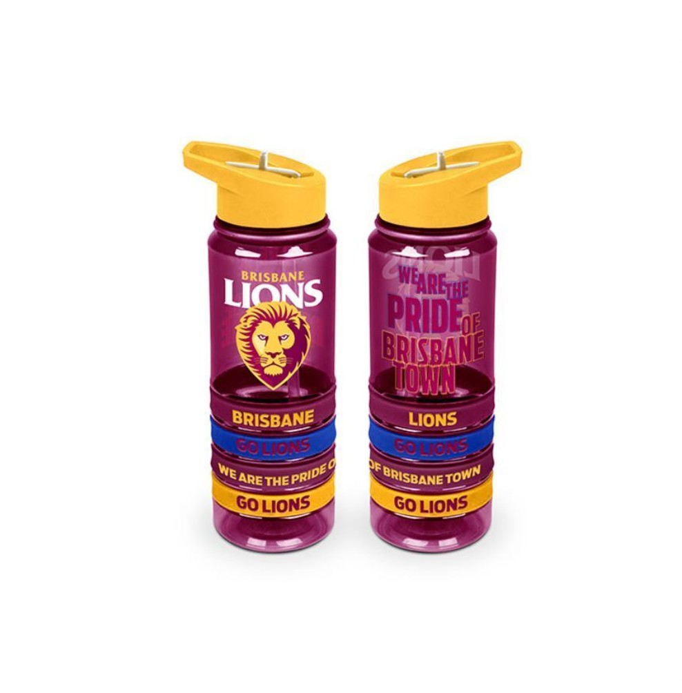 BRISBANE LIONS TRITAN BOTTLE WITH BANDS