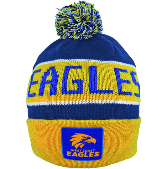 AFL BAR BEANIE WEST COAST EAGLES