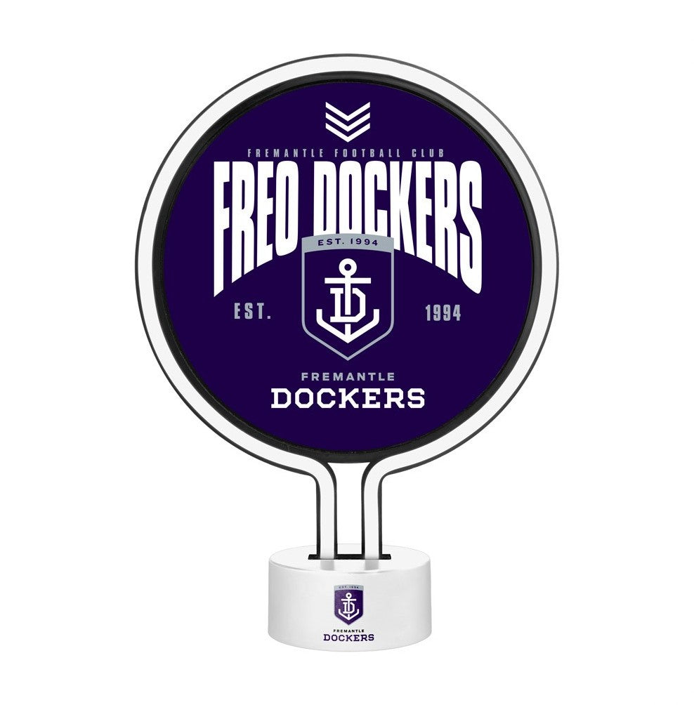 AFL NEON LIGHT FREMANTLE