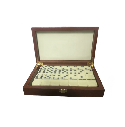DOMINOES GAME LEATHER CASE