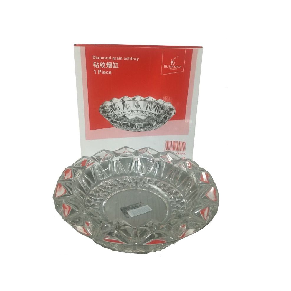 LARGE GLASS ASHTRAY