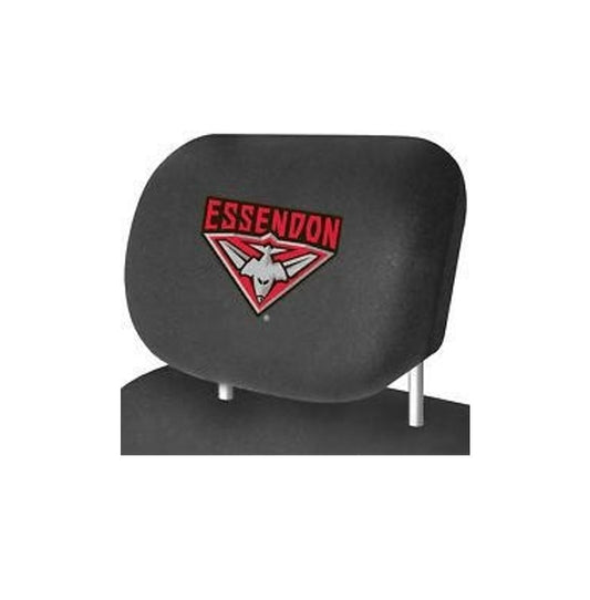 AFL HEAD REST COVER PAIR ESSENDON