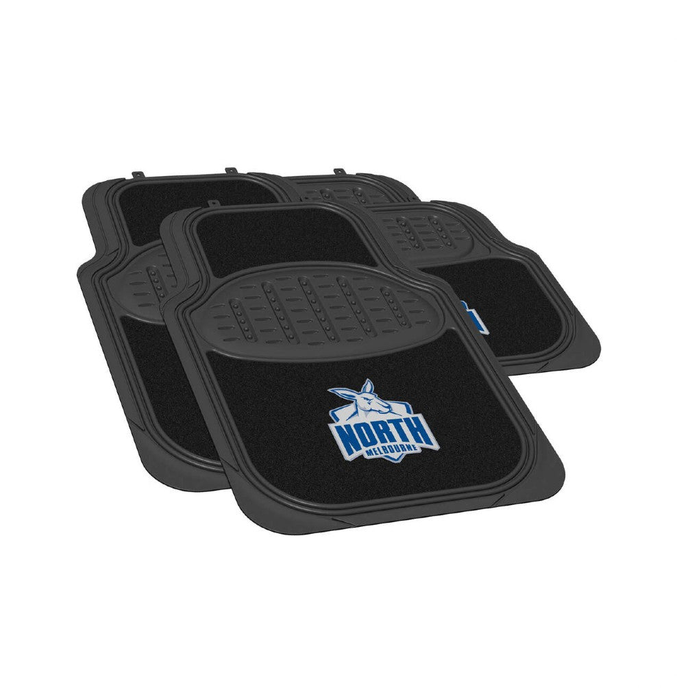 AFL CAR FLOOR MAT SET 4 NORTH MELBOURNE