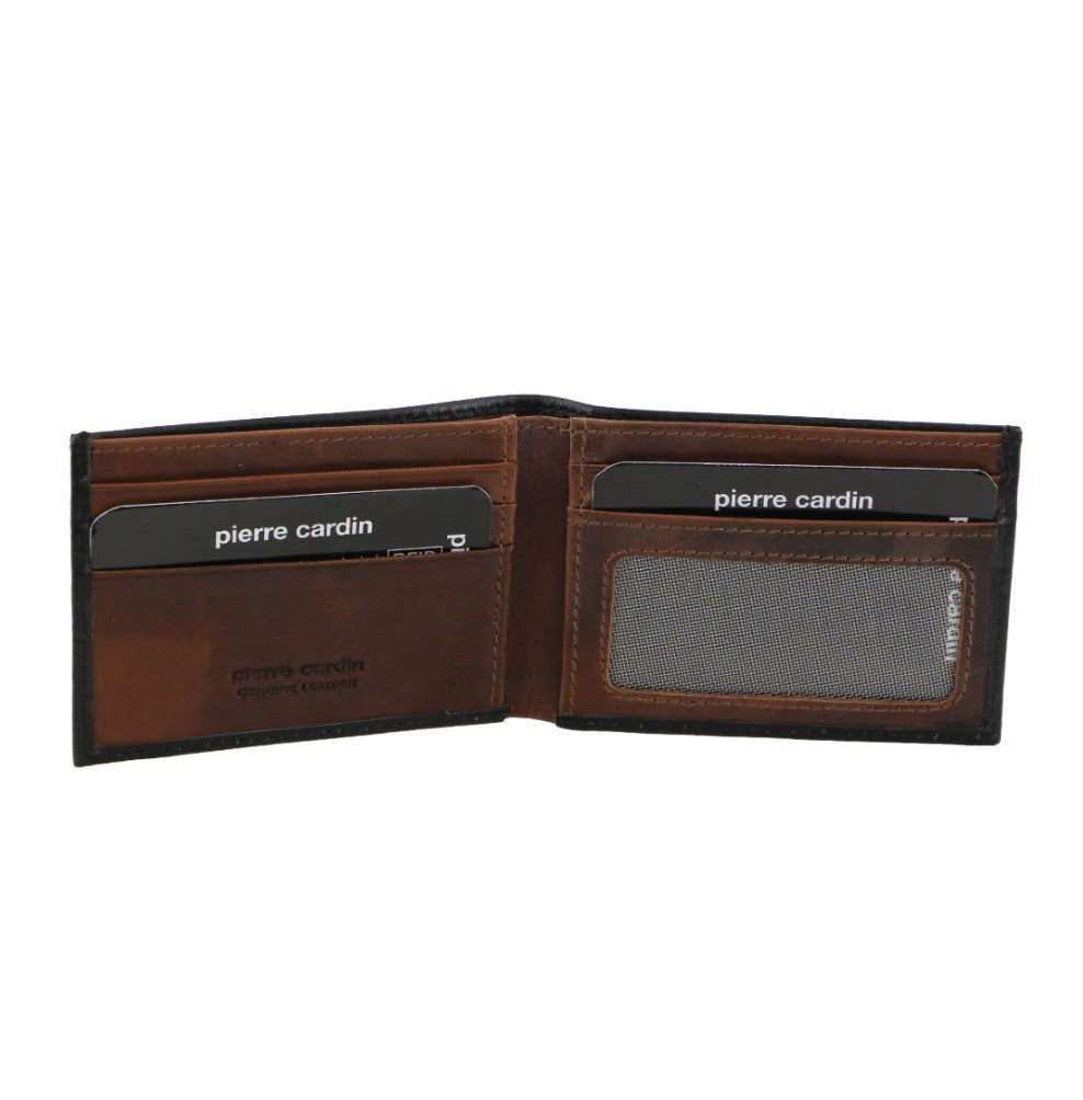 PIERRE CARDIN ITALIAN LEATHER TWO TONE WALLET/CARD HOLDER