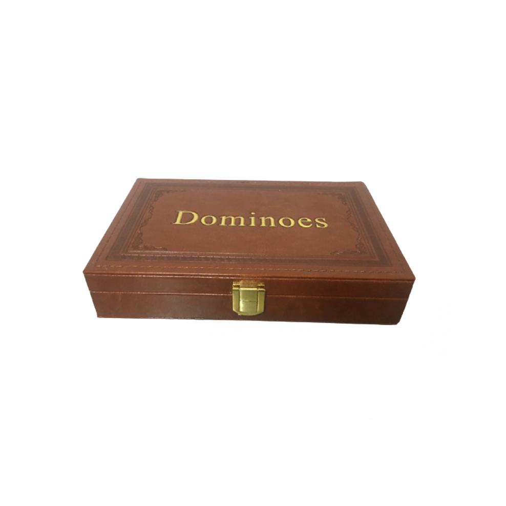 DOMINOES GAME LEATHER CASE