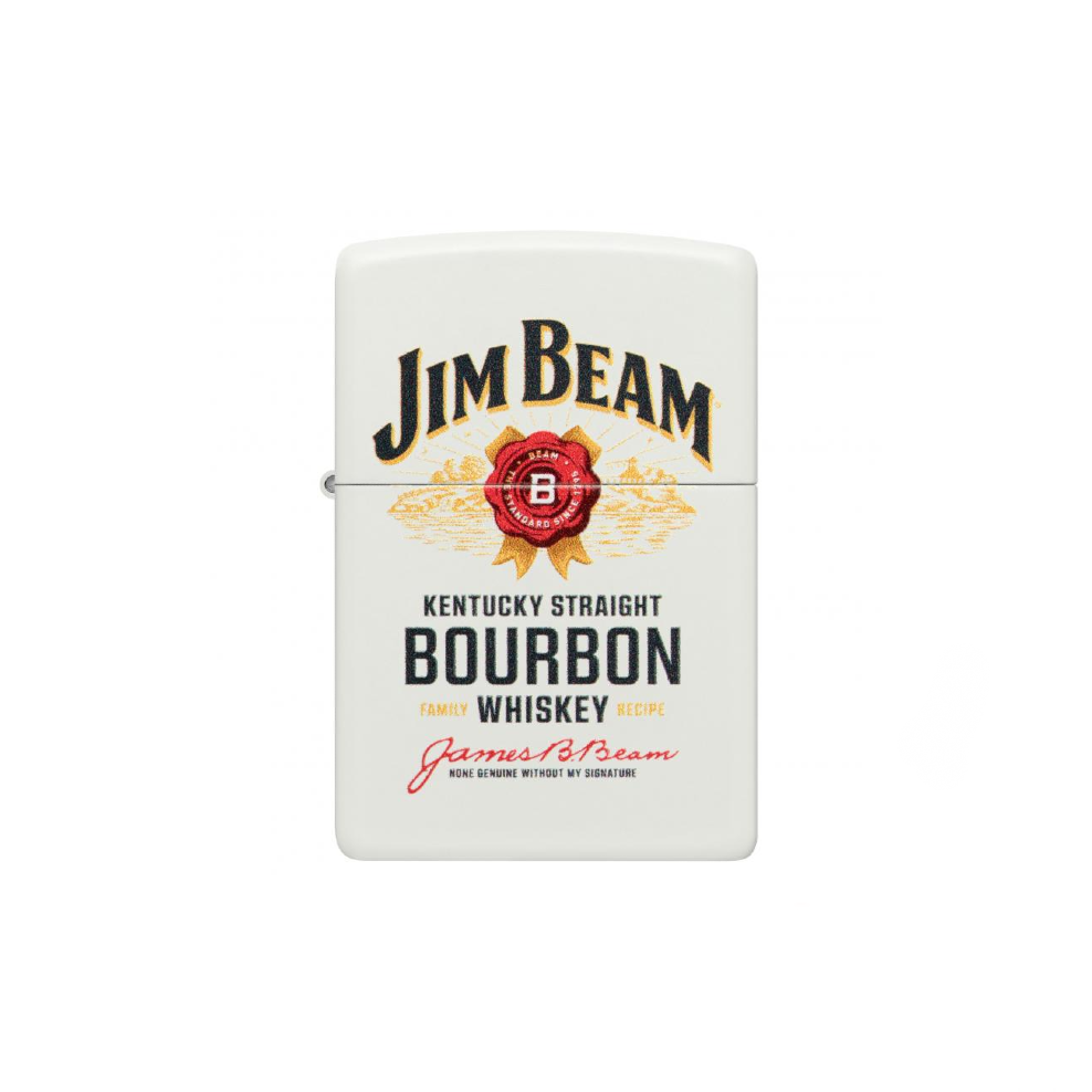 WHITE MATTE JIM BEAM ZIPPO