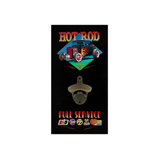 HOT ROD MOUNTED BOTTLE OPENER