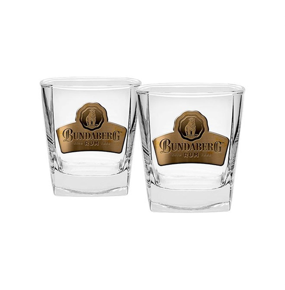 BUNDABERG BADGED SPIRIT GLASS SET 2