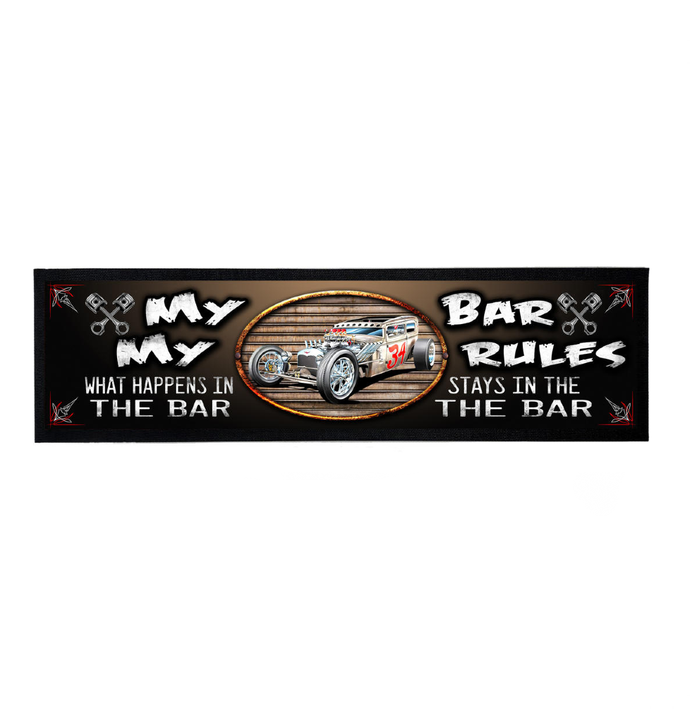 MY BAR MY RULES BAR RUNNER
