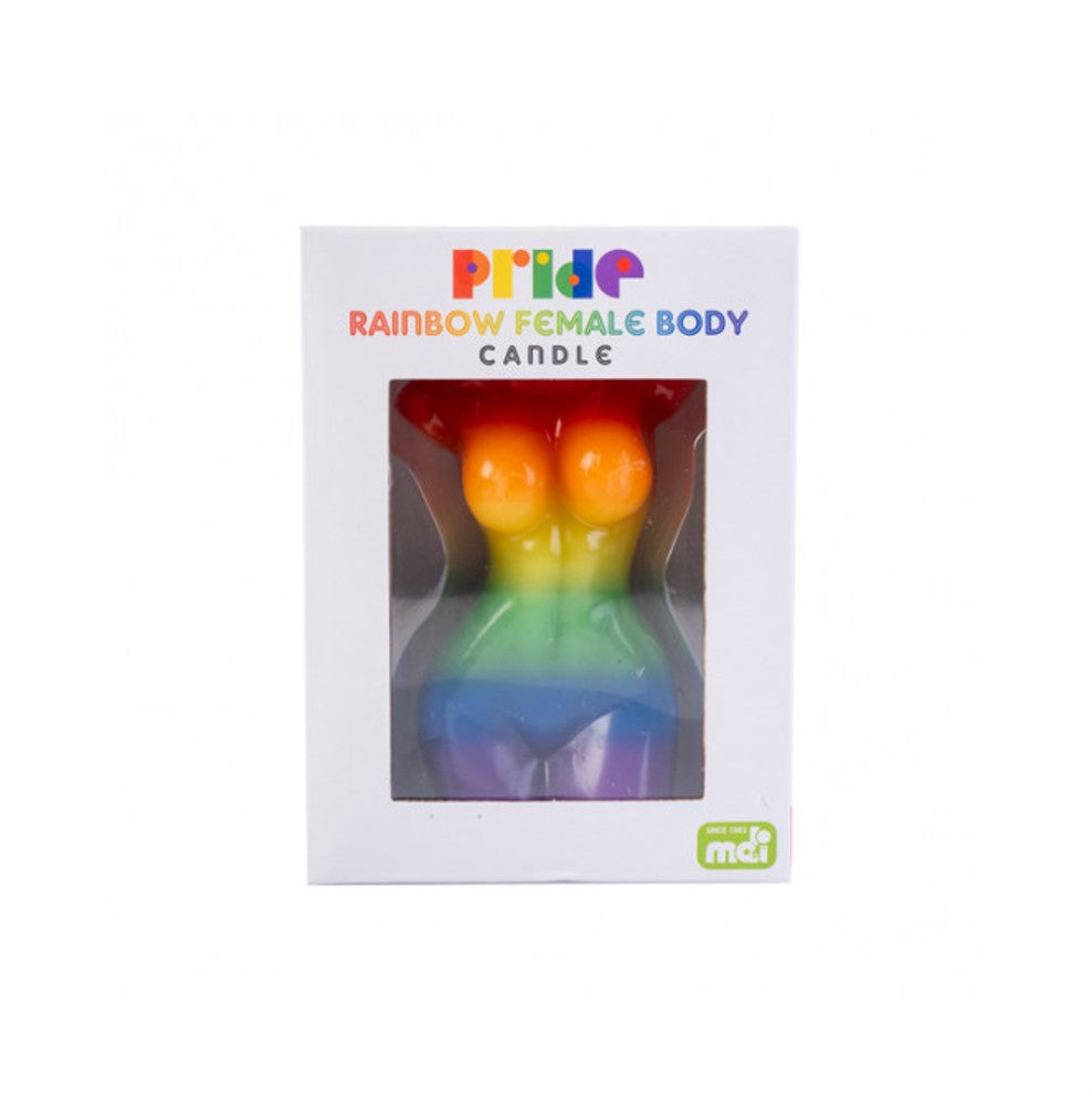 RAINBOW FEMALE BODY CANDLE
