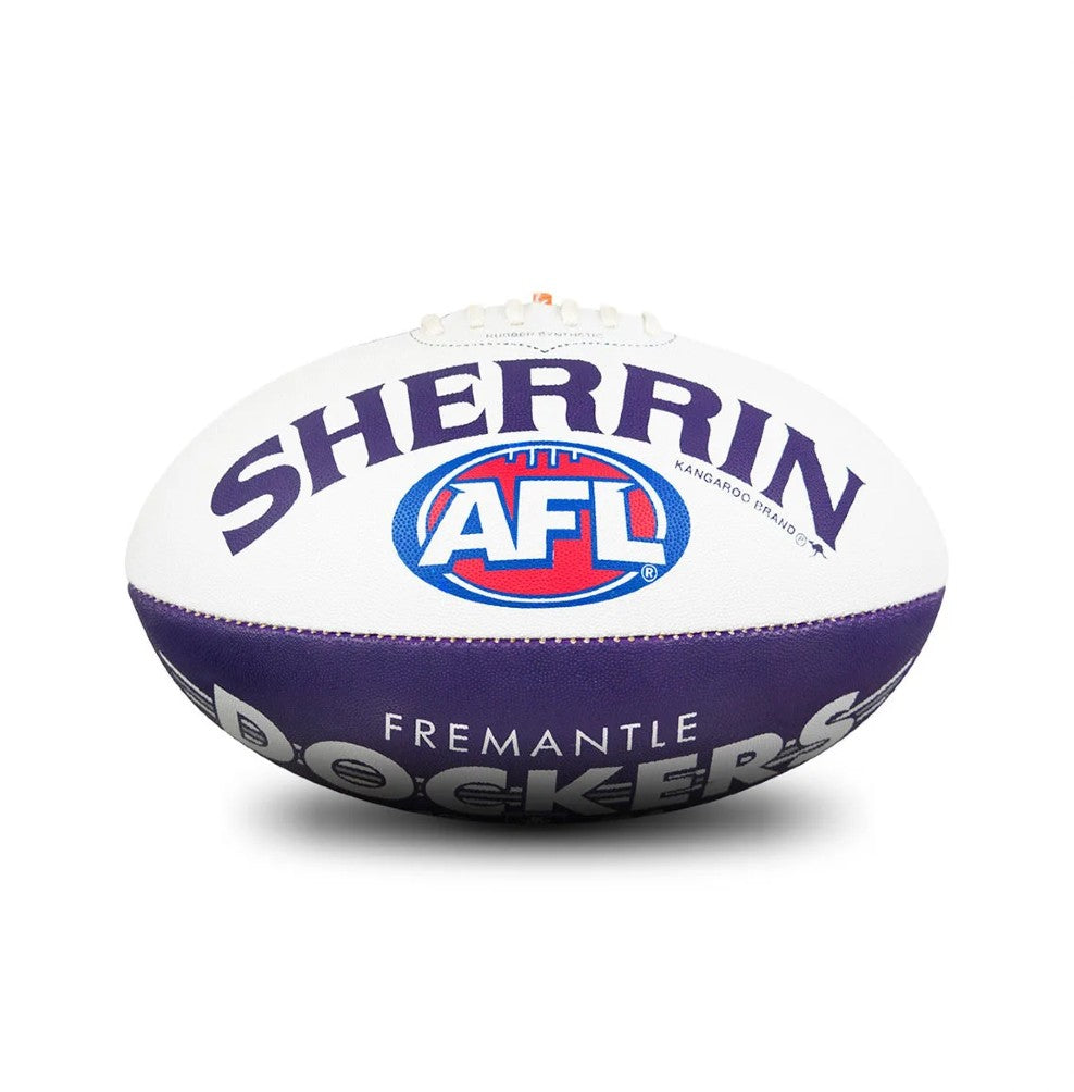 AFL SHERRIN FOOTY size 5 FREMANTLE