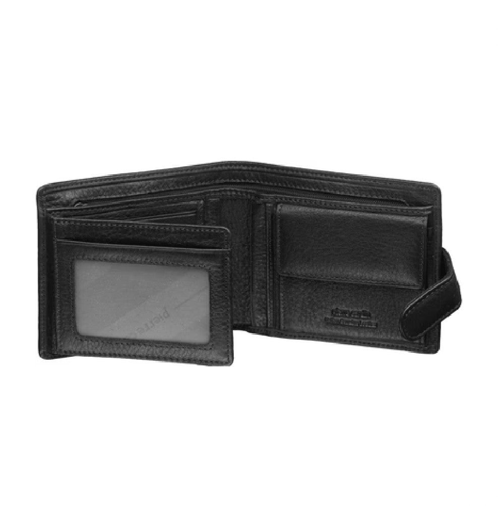 PIERRE CARDIN ITALIAN LEATHER TAB WALLET