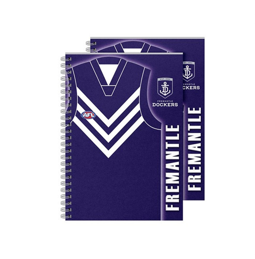 AFL NOTEBOOK 2PK FREMANTLE