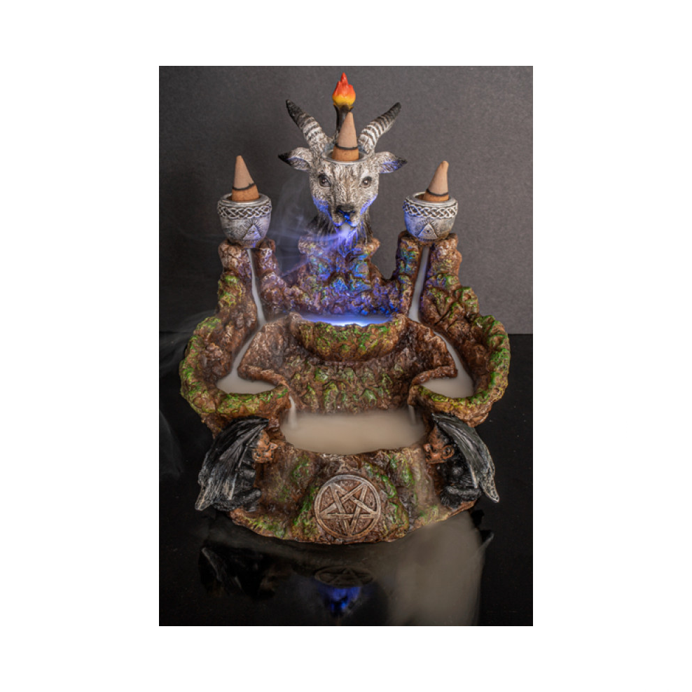 LED BAPHOMET MOUNTAIN BACKFLOW BURNER