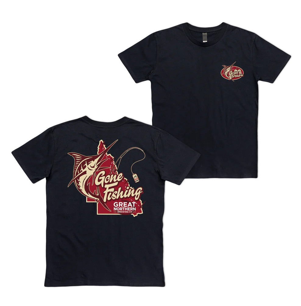 GREAT NORTHERN GONE FISHING T-SHIRT