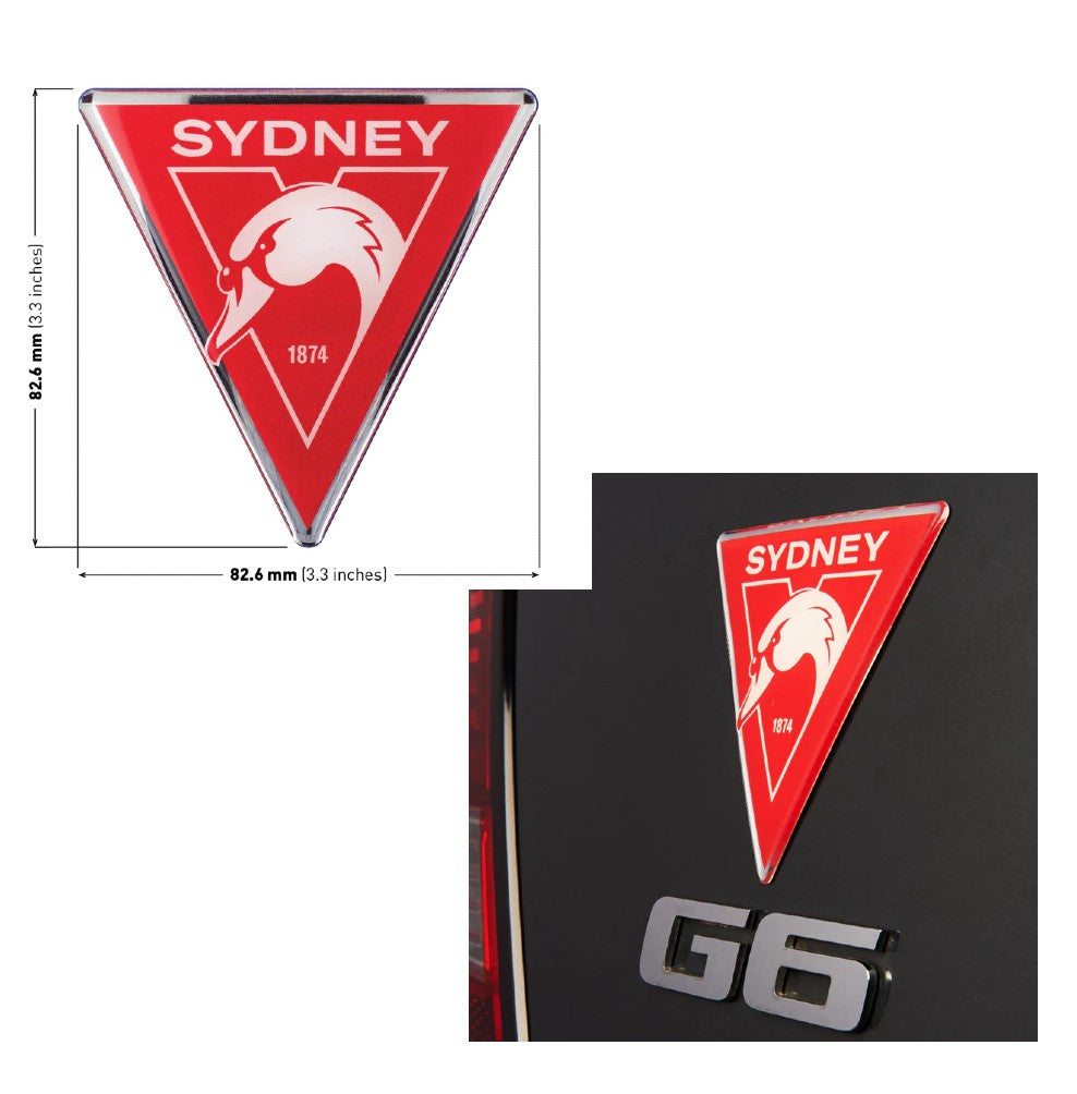 AFL CHROME LOGO EMBLEM SYDNEY SWANS