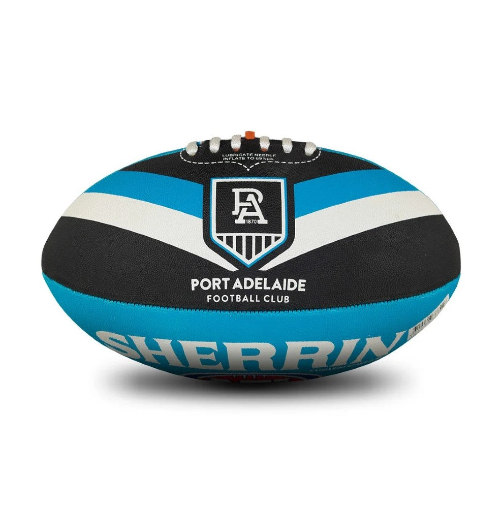 AFL SHERRIN FOOTY size 5 PORT ADELAIDE