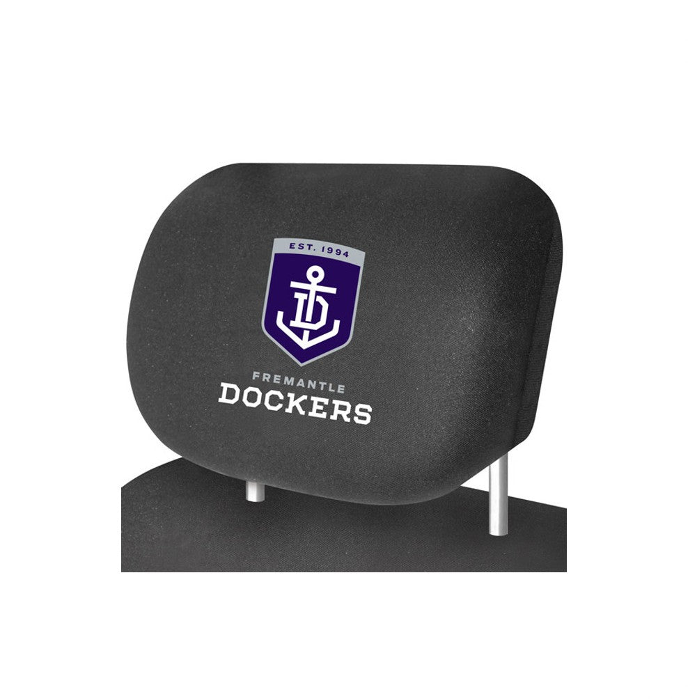 AFL HEAD REST COVER PAIR FREMANTLE