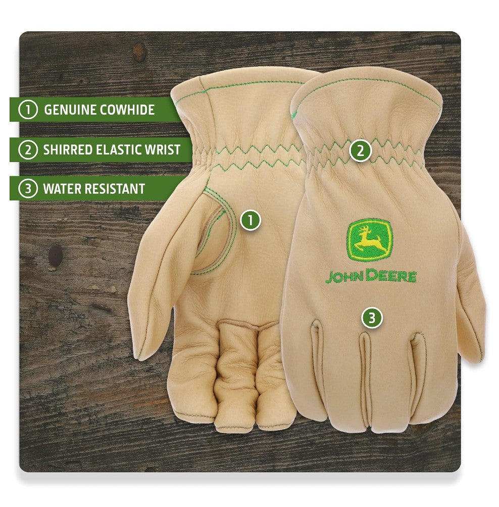 JOHN DEERE LEATHER GLOVES