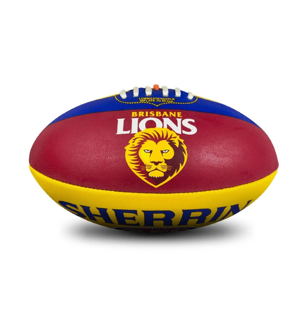 AFL SHERRIN FOOTY size 5 BRISBANE LIONS