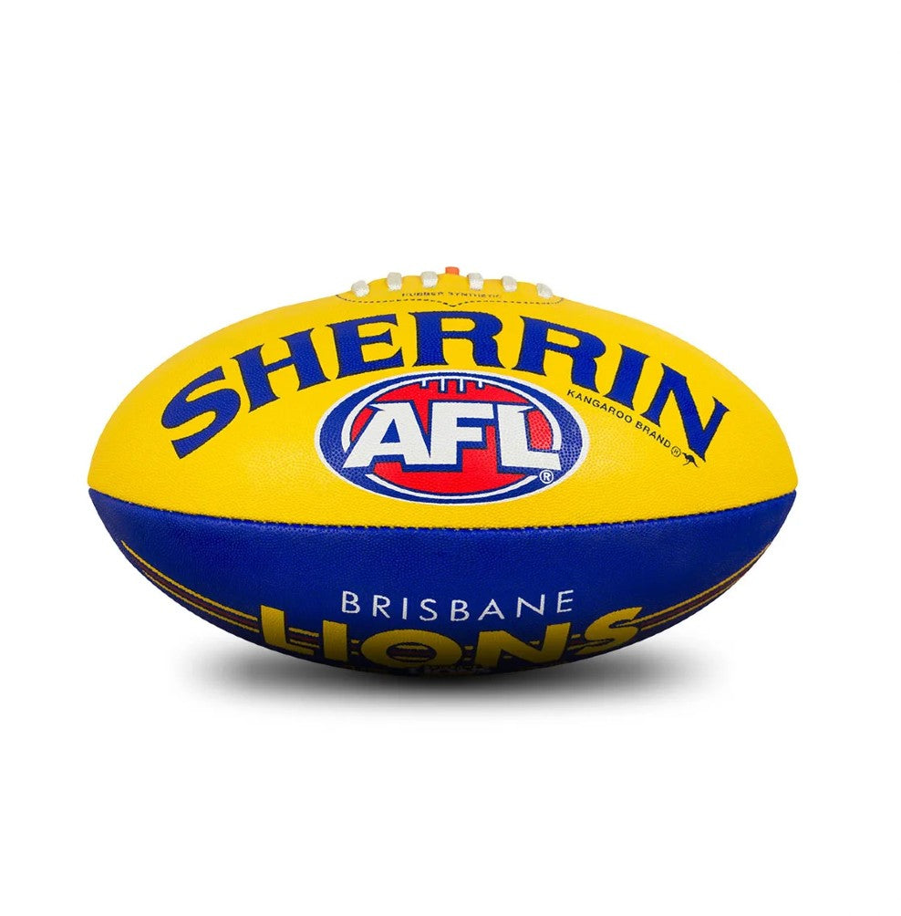 AFL SHERRIN FOOTY size 5 BRISBANE LIONS