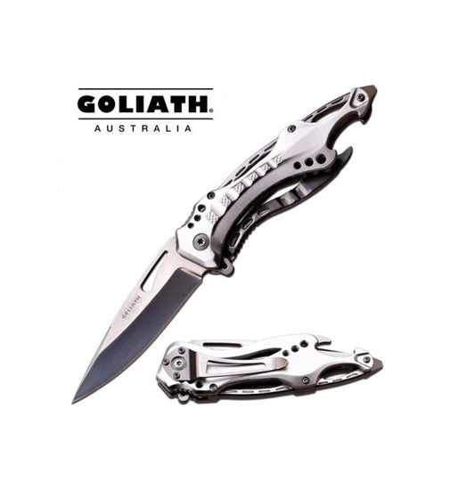 GOLIATH SILVER FOLDING KNIFE