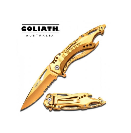 GOLIATH GOLD FOLDING KNIFE