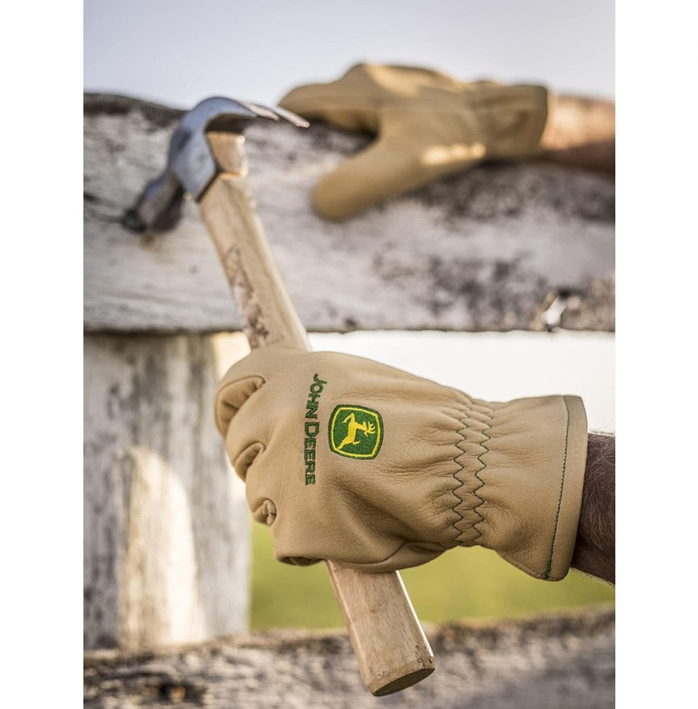 JOHN DEERE LEATHER GLOVES