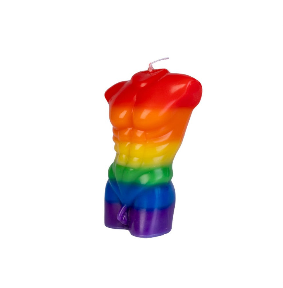 RAINBOW MALE BODY CANDLE