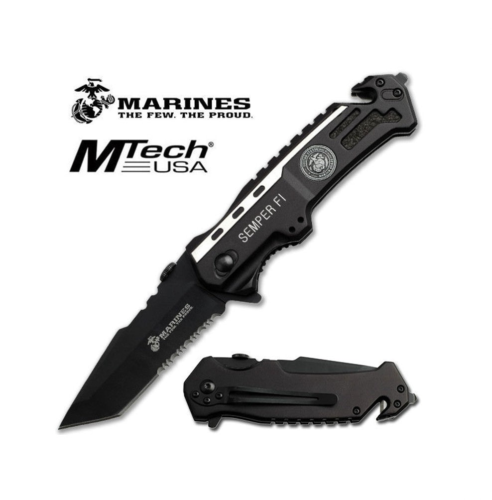 U.S MARINES SEMPER TAC FOLDING KNIFE