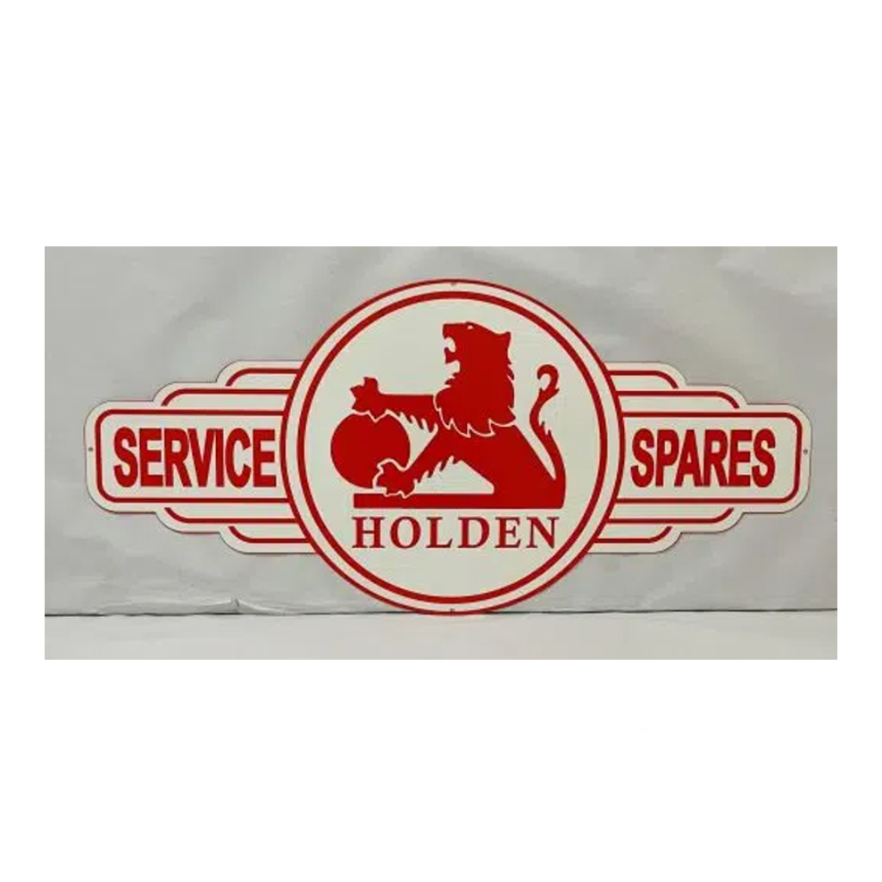 HOLDEN RETRO SERVO METAL SIGN