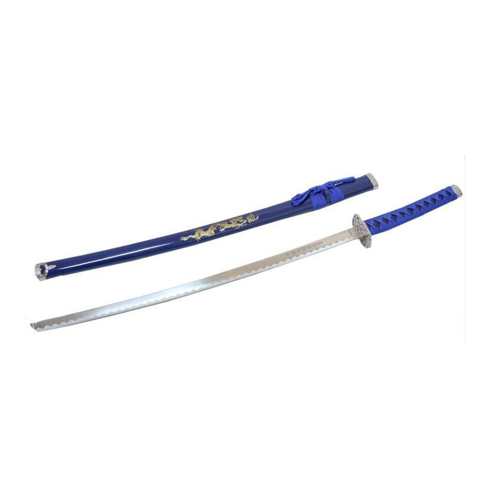 3 PCE KATANA SWORD SET BLUE