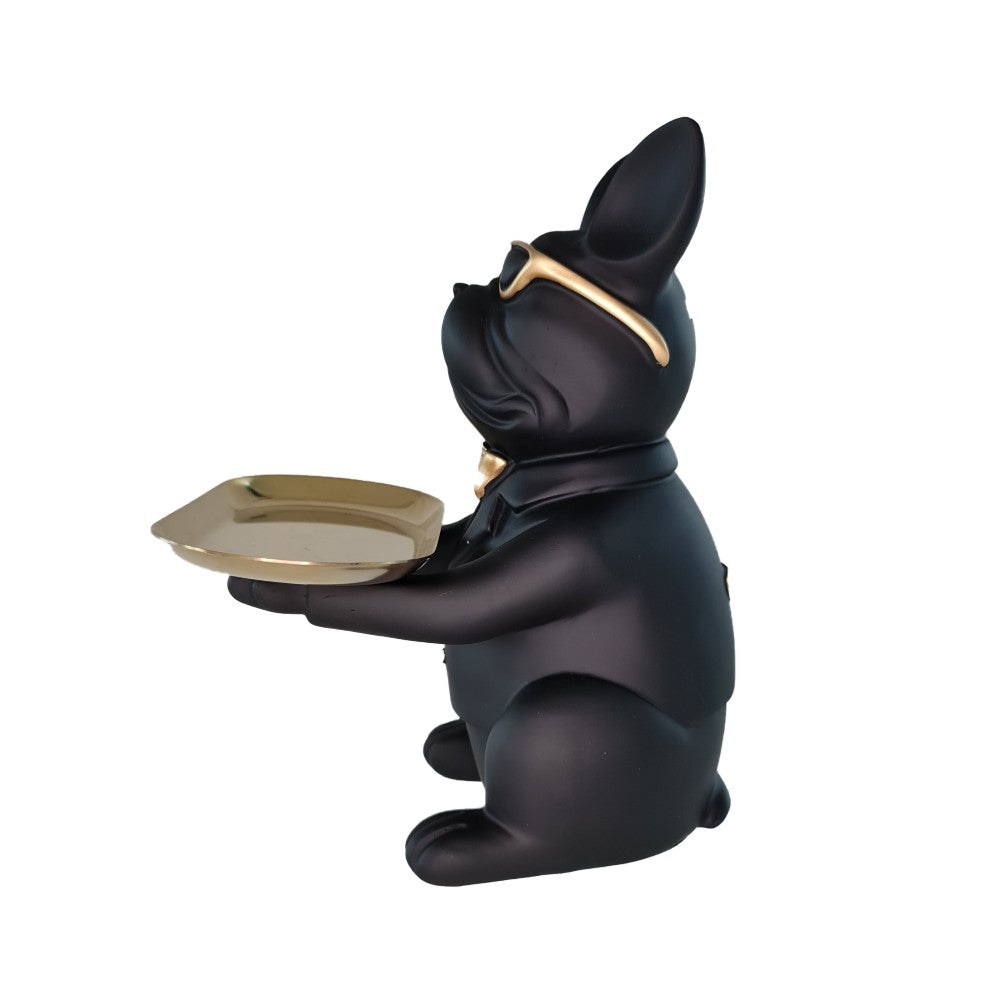 BULLDOG WITH TRAY